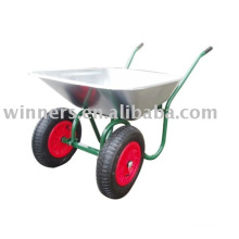 two wheels wheelbarrow